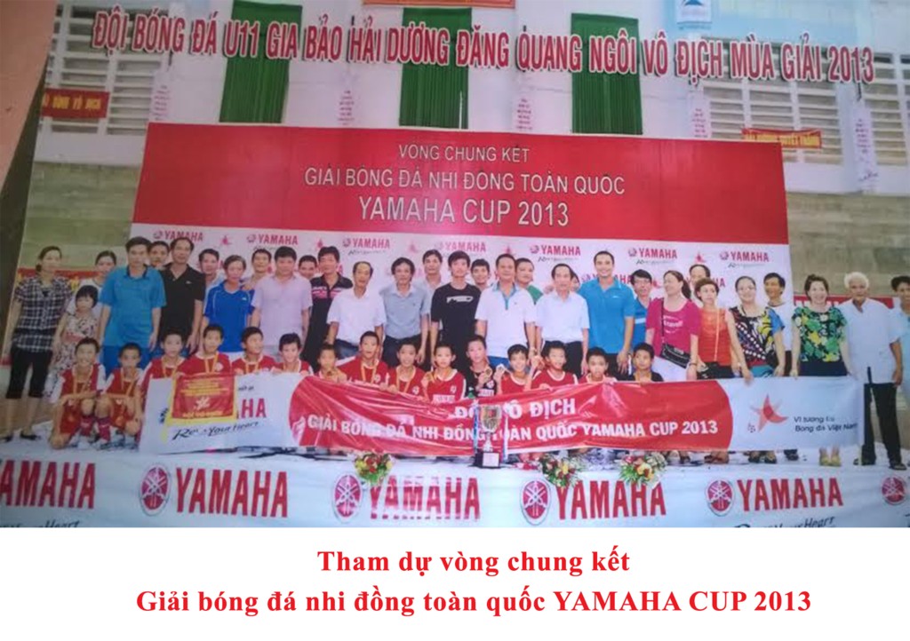 The football teams of U11 Gia Bao Hai Duong